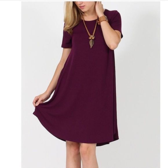 Dresses & Skirts - Curved Hem Dress Tunic with Pockets
